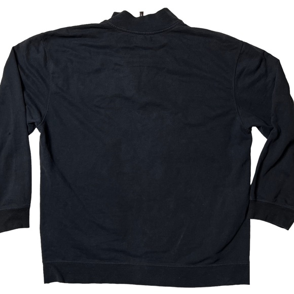 US Polo Assn 1/4 Zip Pullover Sweatshirt in Black Men’s Sz XXL - Picture 2 of 8